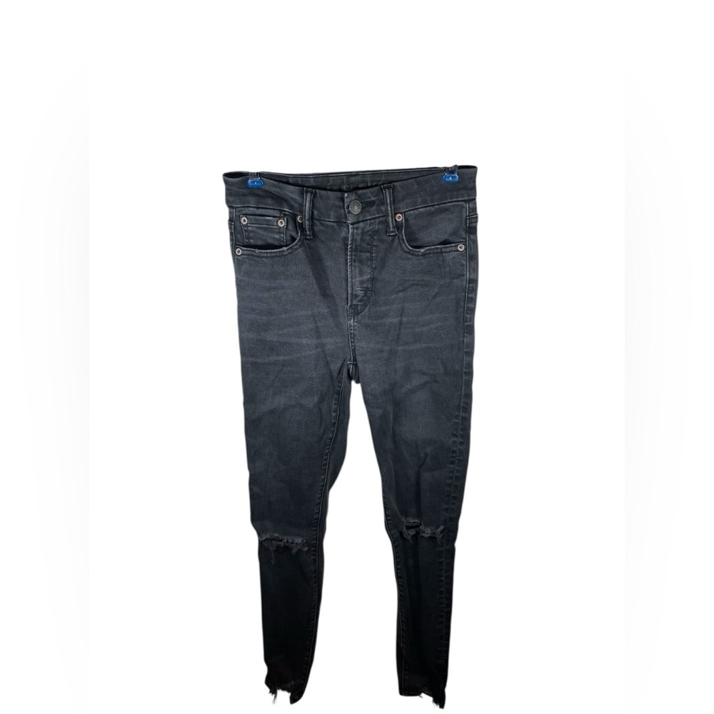 American Eagle The Luxe Distressed Black Jeans